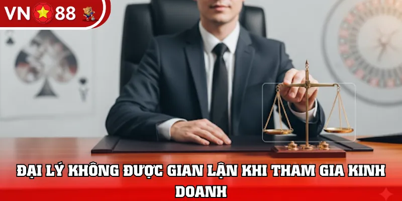 Đại lý không được gian lận khi tham gia kinh doanh