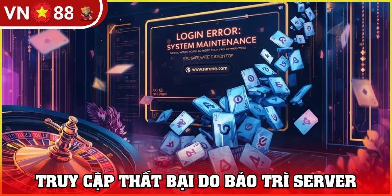 Đăng nhập VN88 lỗi do bảo trì hệ thống