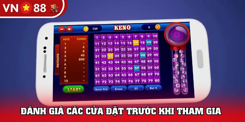 Đánh giá các cửa đặt trước khi tham gia
