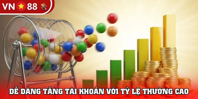 Dễ dàng tăng tài khoản với tỷ lệ thưởng cao