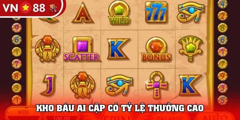 Kho báu Ai Cập có tỷ lệ thưởng cao